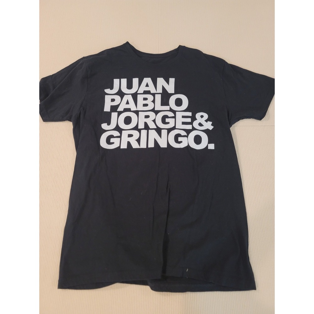 Beatles parody shirt Juan Pablo Jorge Gringo black size Large great shape